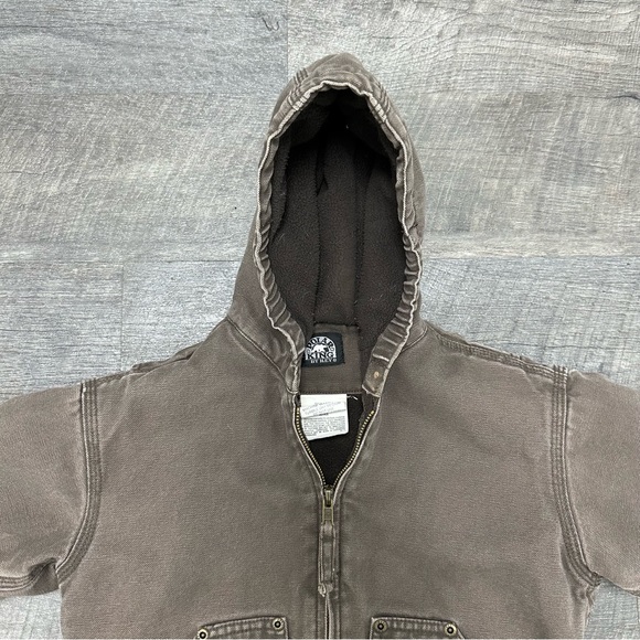 Polar King By Key Fleece Lined Canvas Hooded Full Zip Jacket Size 4T - Picture 5 of 13